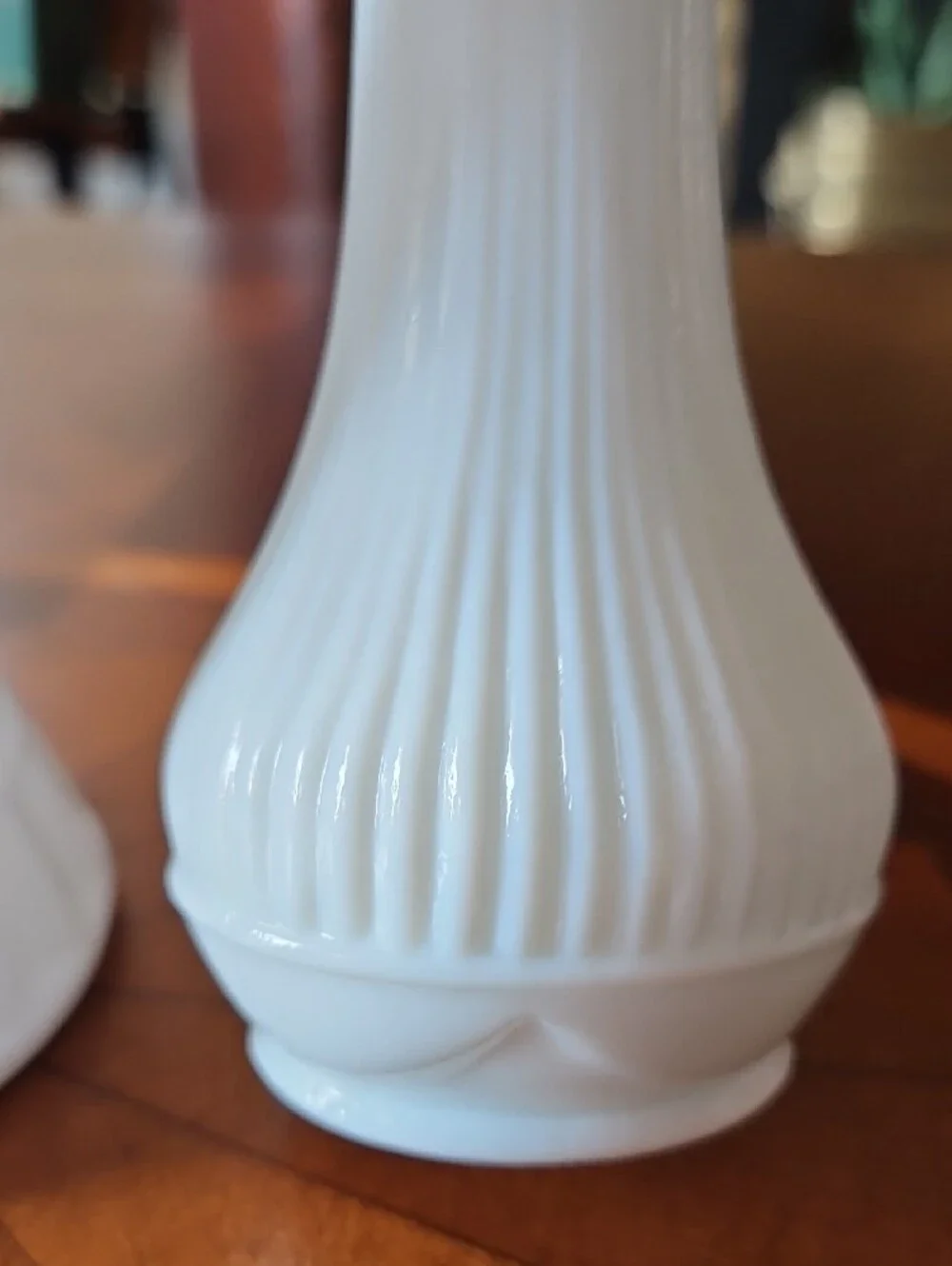 VTG Milk Glass Bud Vase Lot 3, Randall Ring of Fire, Hocking, Imperial Glass MCM